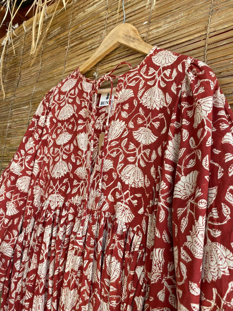 The Womens Hand Block Printed Dress