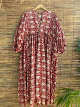 The Womens Hand Block Printed Dress