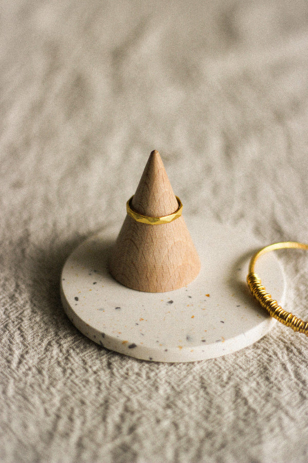 Gold Faceted Ring