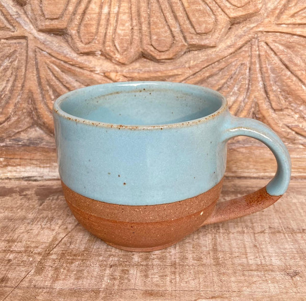 Hand Made Turquoise and Terracotta Mug