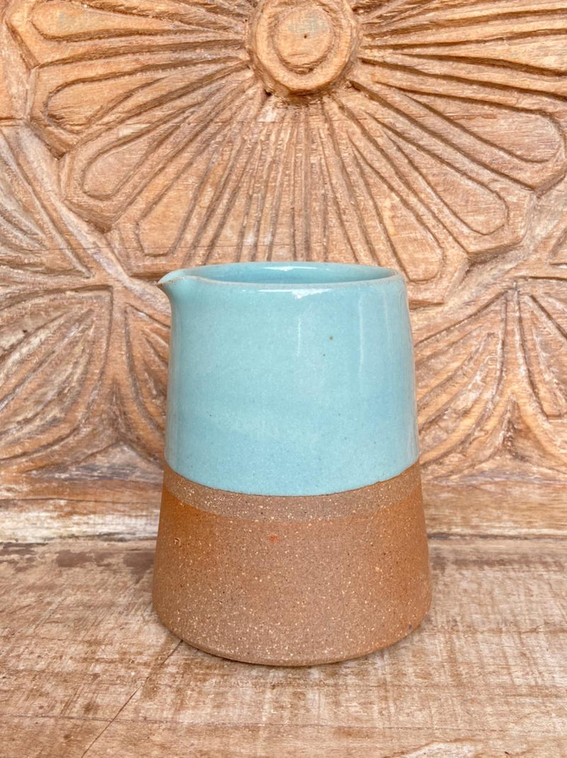 Hand Made Ceramic Turquoise and Terracotta Jug