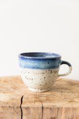 Hand Made Ceramic Blue & White Mug