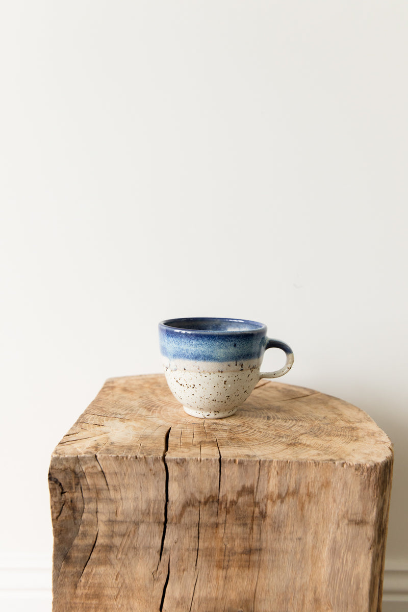 Hand Made Ceramic Blue & White Mug
